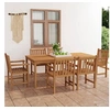 Image de 7-delige Tuinset massief teakhout3059947