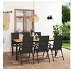 Image de Ensemble de Salle à Manger de Jardin 7 pcs Mobilier à Dîner de Patio Salon de Jardin Meubles de Repas de Terrasse 3060056