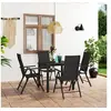 Image de Ensemble de salle à manger de jardin - - 5 pcs - Résistant aux intempéries - Aluminium - Contemporain
