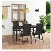Image de Ensemble de Salle à Manger de Jardin 5 pcs Mobilier à Dîner de Patio Salon de Jardin Meubles de Repas de Terrasse 3060060