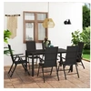 Image de Ensemble de Salle à Manger de Jardin 7 pcs Mobilier à Dîner de Patio Meubles de Repas de Terrasse Salon de Jardin 3060061