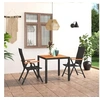 Image de Ensemble de Salle à Manger de Jardin 3 pcs Ensemble à Dîner de Patio Table et Chaises de Terrasse Salon de Jardin 3060076