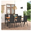 Image de 7-delige Tuinset zwart en bruin3060080