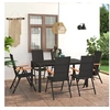 Image de 7-delige Tuinset zwart en bruin3060085