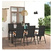 Image de 7-delige Tuinset zwart en bruin3060086