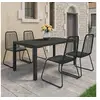 Image de 5-delige Tuinset PVC-rattan zwart3060120