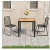 Image de Salon de Jardin 3 pcs Table et Chaises à Dîner Ensemble de Salle à Manger Meubles de Patio Mobilier de Repas 3060124