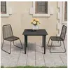 Image de 3-delige Tuinset PVC-rattan zwart3060130