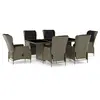 Image de Salon de jardin [en.casa] resine tressee 7 personnes 7 pieces