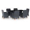 Image de Salon de jardin resine tressee gris 7 pieces 200.0 x 100 x 74 7 personnes