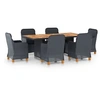 Image de Salon de jardin en.casa resine tressee gris 7 pieces