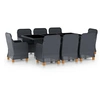 Image de Ensemble à manger d extérieur 9 pcs et coussins résine tressée