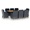 Image de Salon de jardin en.casa resine tressee gris 9 pieces