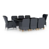 Image de 9-delige Tuinset met kussens poly rattan donkergrijs3060183