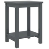 Image de Table de chevet Gris foncé 35x30x47 cm Bois de pin massif