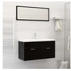 Image de Inbouwwastafel met kraan 91x39x18 cm keramiek wit148626
