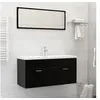 Image de Inbouwwastafel met kraan 101x39x18 cm keramiek wit148627