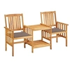 Image de Chaise H. 92 cm non pliable exterieur en acacia marron