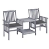 Image de Tuinstoelen met tafeltje en kussens massief acaciahout3061302