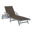 Image de Chaise longue de jardin avec coussin Bois d acacia solide