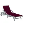 Image de Chaise longue de jardin avec coussin Bois d acacia solide