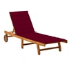 Image de Chaise longue de jardin avec coussin Bois d acacia solide