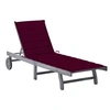 Image de Chaise longue H. 30 cm L. 200 cm gris en acacia non empilable non pliable