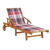 Image de Chaise longue en acacia L. 200 cm H. 30 cm bois non empilable non pliable