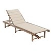 Image de Chaise longue L. 200 cm beige en bambou H. 30 cm non pliable