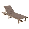 Image de Chaise longue de jardin avec coussin Bambou