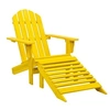 Image de Chaise exterieur non pliable H. 88.5 cm en bois jaune