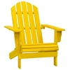 Image de Chaise H. 89.5 cm non pliable en bois massif exterieur jaune
