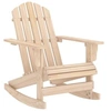 Image de Chaise à bascule - - Adirondack - Bois de sapin massif - 70 x 91,5 x 92 cm - 110 kg max