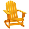 Image de Chaise en bois non pliable H. 92 cm exterieur orange
