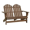 Image de Chaise de jardin Adirondack 2 places bois sapin massif marron