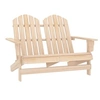 Image de Chaise de jardin Adirondack 2 places bois de sapin massif