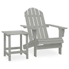 Image de Chaise en bois non pliable exterieur H. 45 cm gris