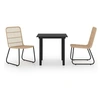 Image de Salon de jardin rotin marron 3 pieces