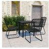 Image de Ensemble à manger d extérieur 5 pcs résine tressée et verre