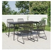 Image de 5-delige Tuinset PVC-rattan zwart3060269
