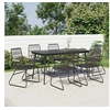 Image de 7-delige Tuinset PVC-rattan zwart3060270