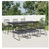 Image de 7-delige Tuinset PVC-rattan zwart3060271