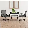 Image de Ensemble de Salle à Manger de Jardin 3 pcs Mobilier à Dîner d'Extérieur Salon de Jardin Table et Chaises de Patio 3060281