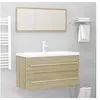 Image de Ensemble de meubles de bain 2 pcs Chêne sonoma Aggloméré