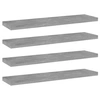 Image de Panneaux de bibliothèque 4 pcs gris béton bois d'ingénierie 805130