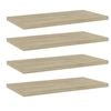 Image de Wandschappen 4 st 40x20x1,5 cm bewerkt hout sonoma eikenkleurig805144