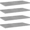 Image de Wandschappen 4 st 40x20x1,5 cm bewerkt hout betongrijs805146