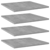 Image de Panneaux de bibliothèque 4 pcs gris béton bois d'ingénierie 805178
