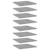 Image de Wandschappen 8 st 40x40x1,5 cm bewerkt hout betongrijs805179
