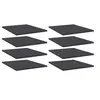 Image de Wandschappen 8 st 40x50x1,5 cm bewerkt hout grijs805191
